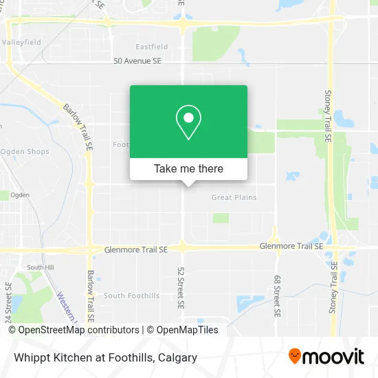 Whippt Kitchen at Foothills map