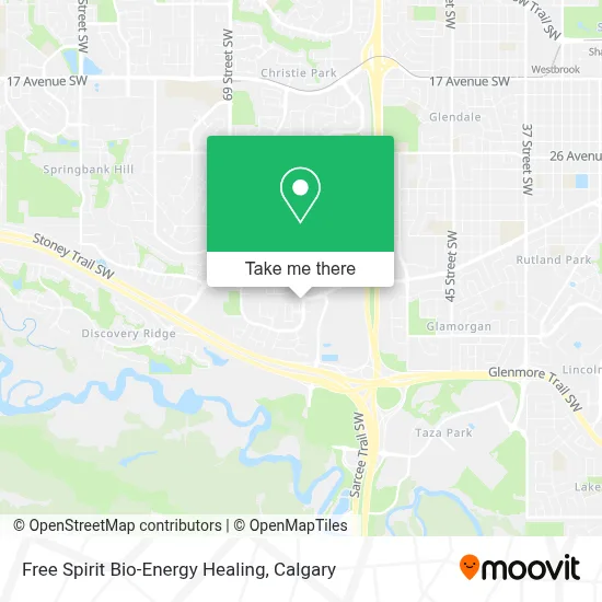 Free Spirit Bio-Energy Healing map