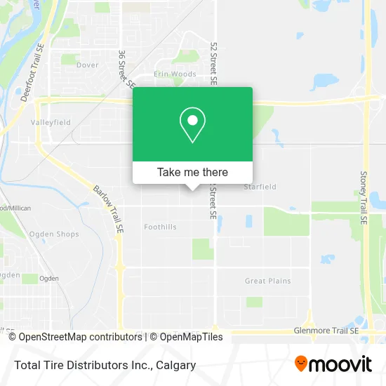 Total Tire Distributors Inc. map