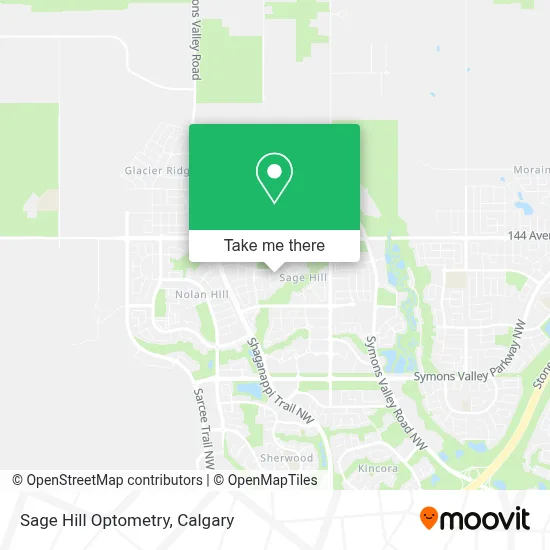 Sage Hill Optometry map