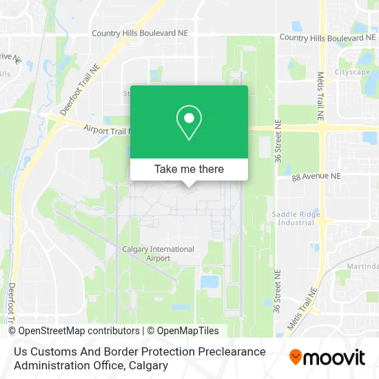 Us Customs And Border Protection Preclearance Administration Office map