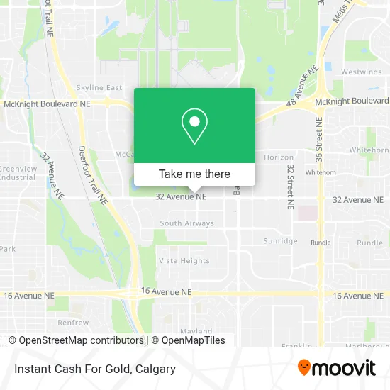 Instant Cash For Gold map
