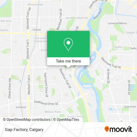Gap Factory map