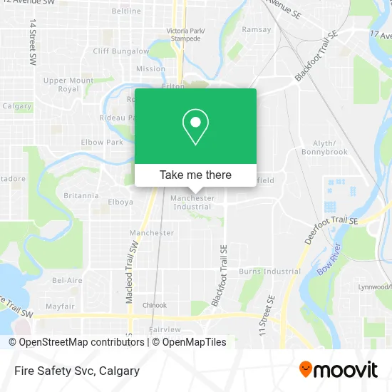 Fire Safety Svc map