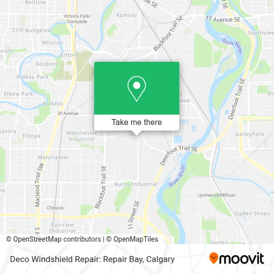 Deco Windshield Repair: Repair Bay map