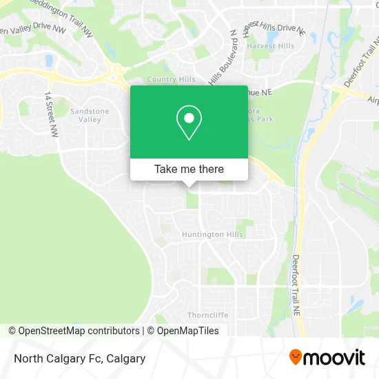 North Calgary Fc map