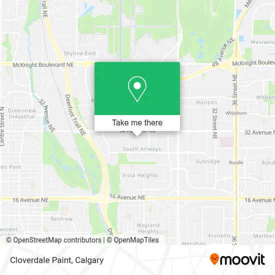Cloverdale Paint map