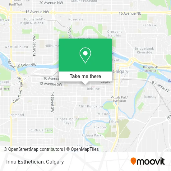 Inna Esthetician map