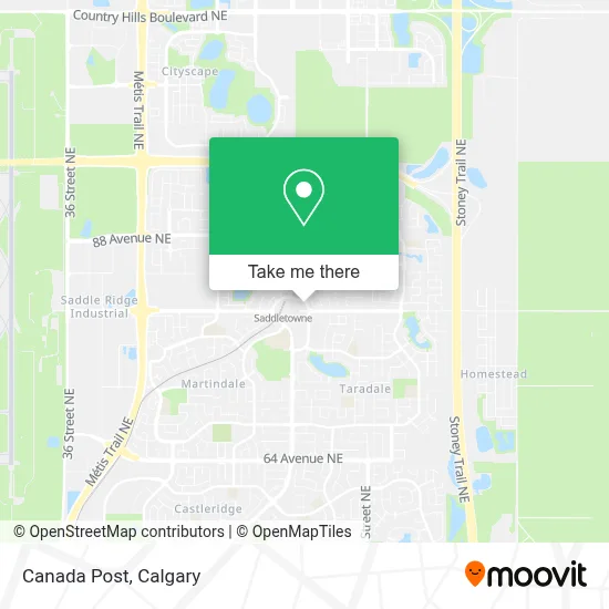 Canada Post map