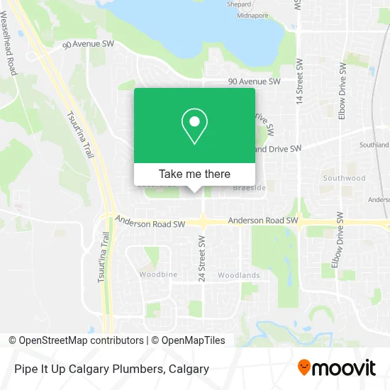Pipe It Up Calgary Plumbers map