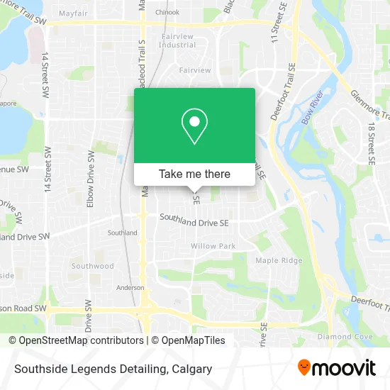 Southside Legends Detailing map