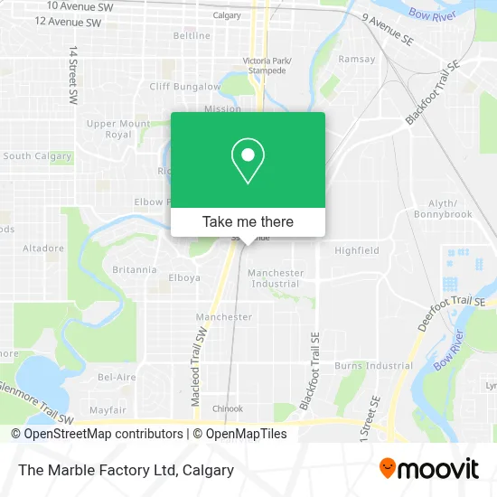 The Marble Factory Ltd map