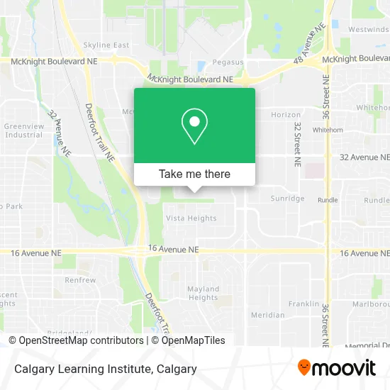 Calgary Learning Institute map