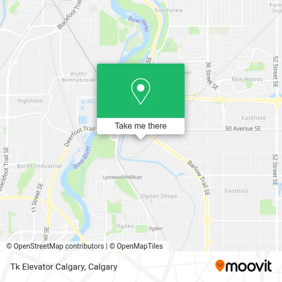 Tk Elevator Calgary map
