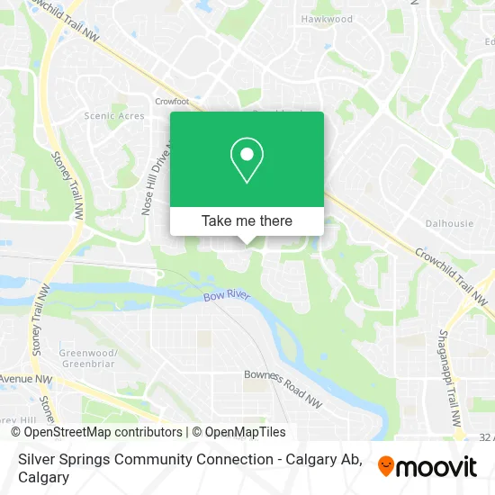 Silver Springs Community Connection - Calgary Ab map