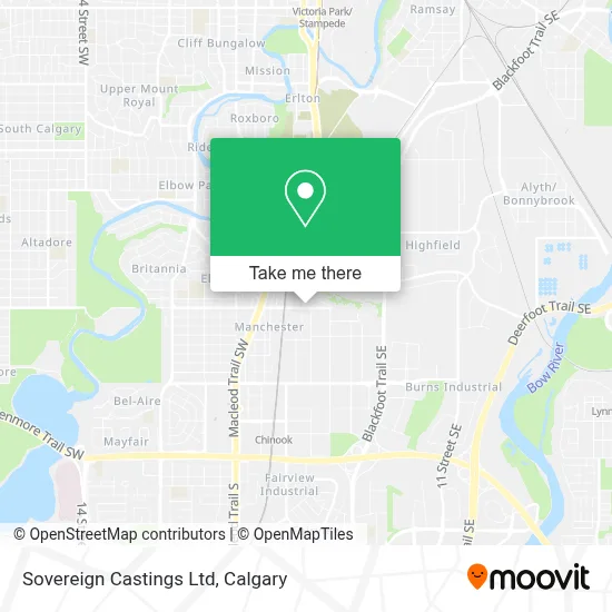 Sovereign Castings Ltd map