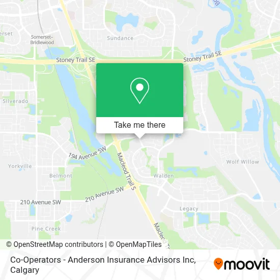 Co-Operators - Anderson Insurance Advisors Inc map