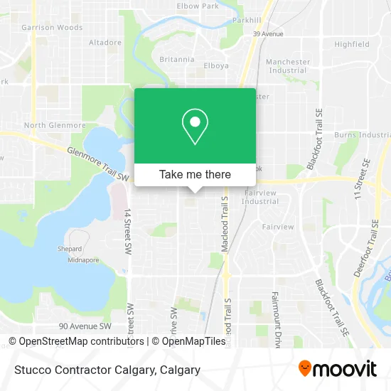 Stucco Contractor Calgary map