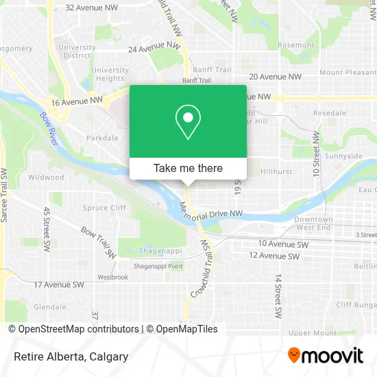 Retire Alberta map