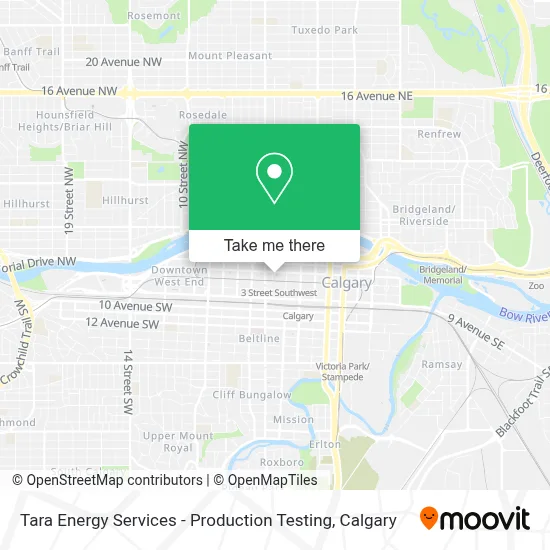 Tara Energy Services - Production Testing map