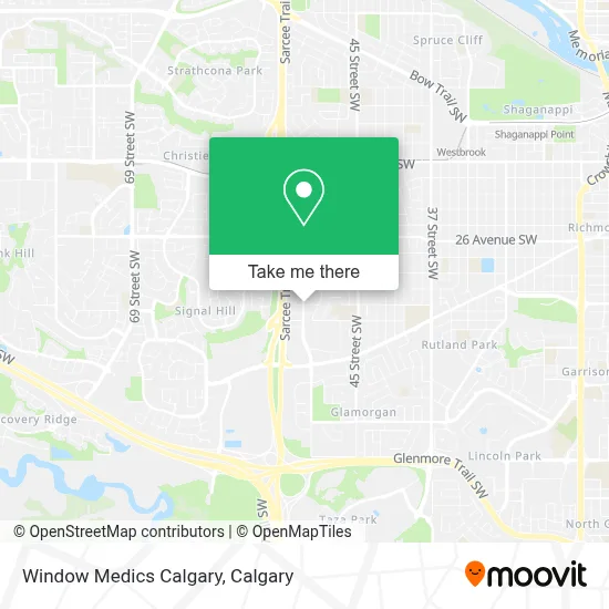 Window Medics Calgary map