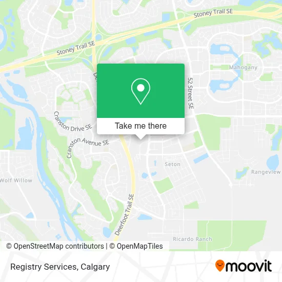 Registry Services map