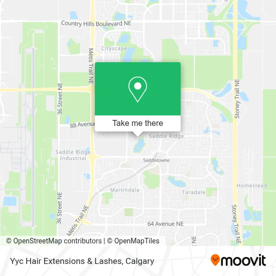 Yyc Hair Extensions & Lashes map