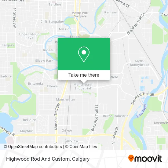 Highwood Rod And Custom map