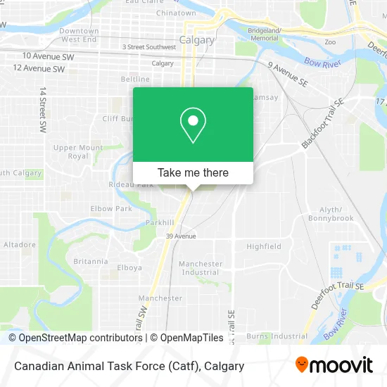 Canadian Animal Task Force (Catf) map