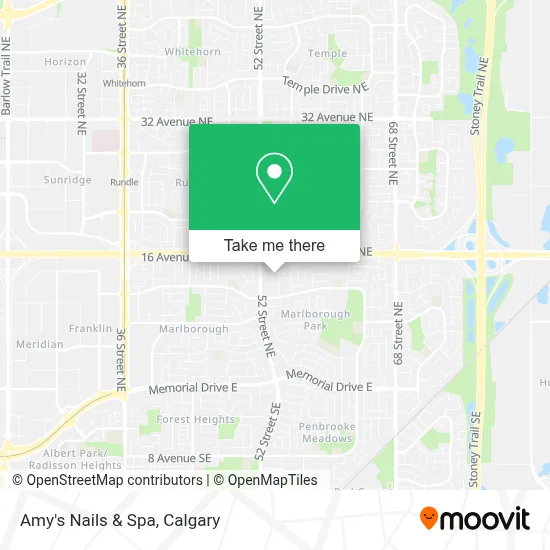 Amy's Nails & Spa map