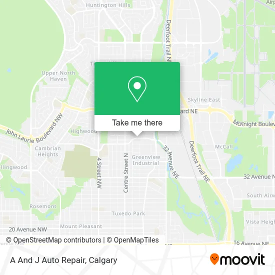 A And J Auto Repair map
