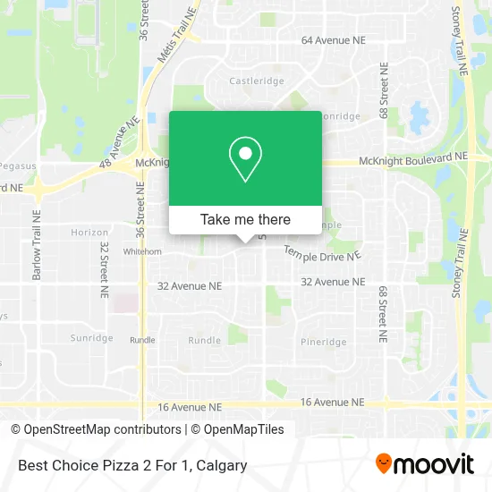 Best Choice Pizza 2 For 1 map