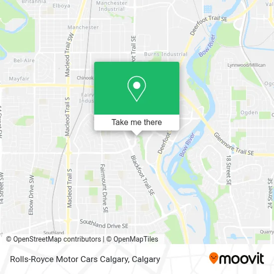 Rolls-Royce Motor Cars Calgary map