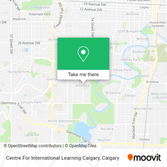 Centre For International Learning Calgary map