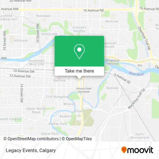 Legacy Events map