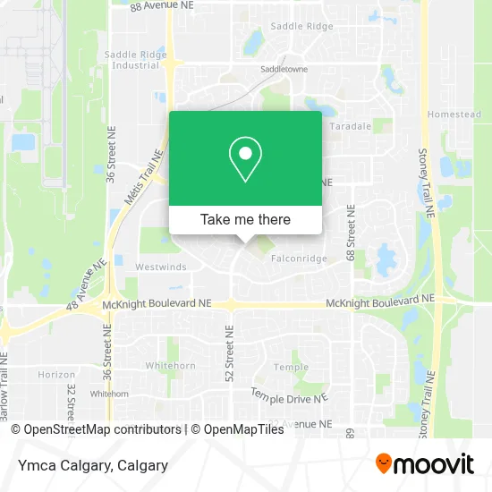 Ymca Calgary map