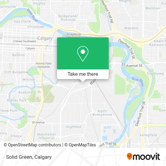 Solid Green map