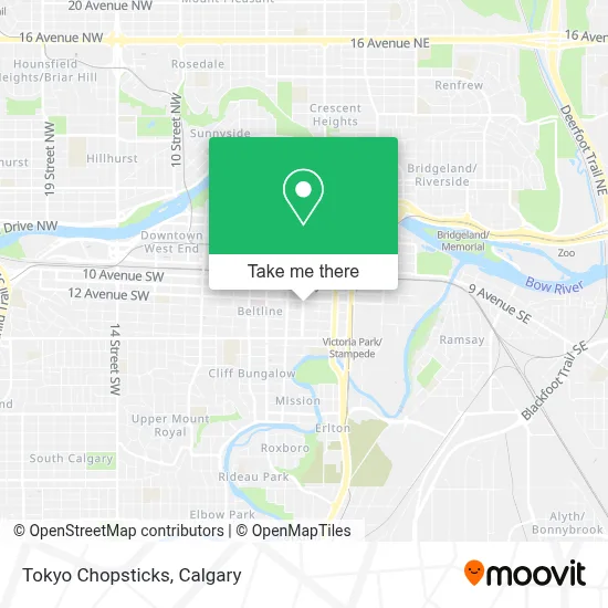 Tokyo Chopsticks map