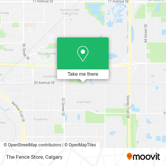 The Fence Store map