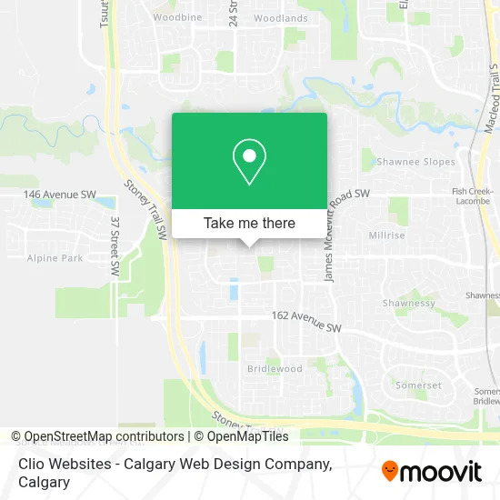 Clio Websites - Calgary Web Design Company map
