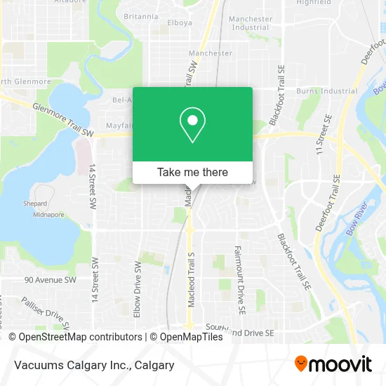 Vacuums Calgary Inc. map