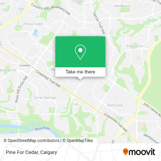 Pine For Cedar map