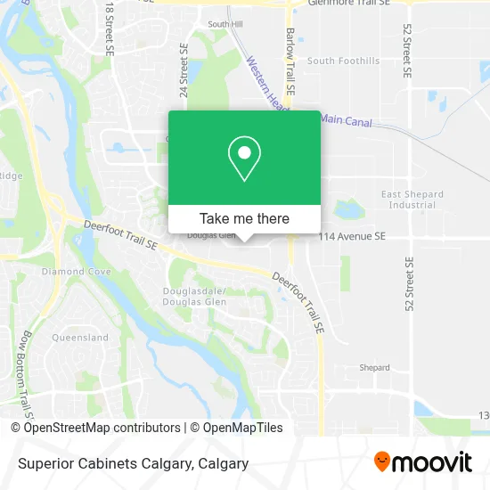 Superior Cabinets Calgary map