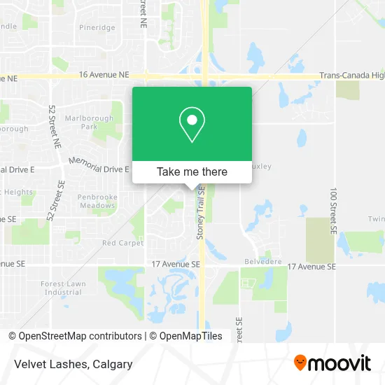 Velvet Lashes map