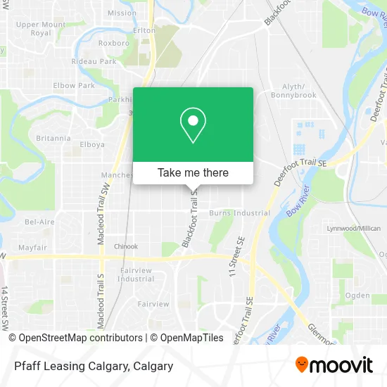 Pfaff Leasing Calgary map