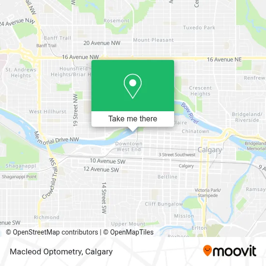 Macleod Optometry map