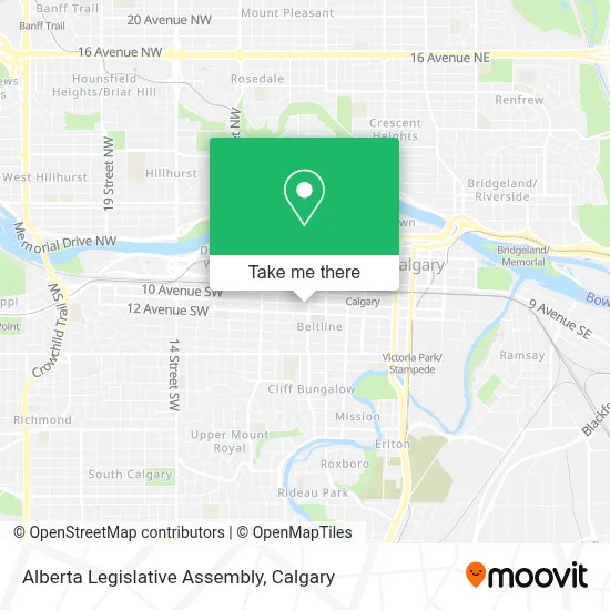 Alberta Legislative Assembly map