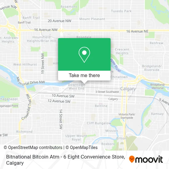 Bitnational Bitcoin Atm - 6 Eight Convenience Store map