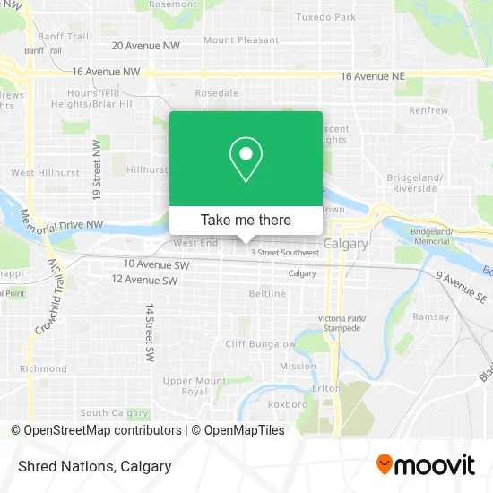 Shred Nations map