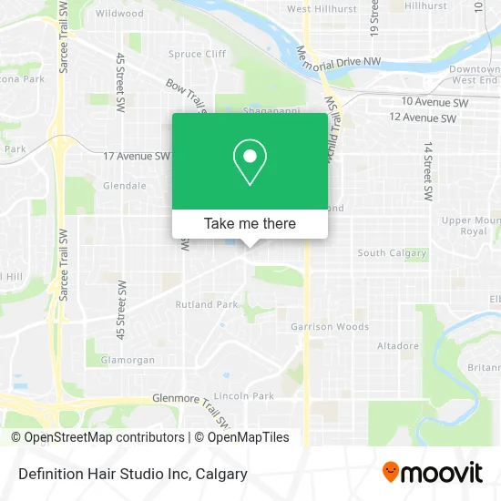 Definition Hair Studio Inc map